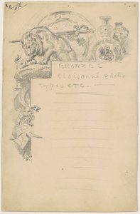 Étude pour "Bronzes"