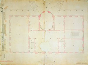 Plan de la Maison du Président, Washington, 1792 - James Hoban