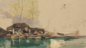 Péniches sur un canal à Rotterdam - James Holland