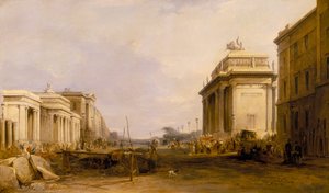 Hyde Park Corner et Constitution Arch, vers 1833 - James Holland