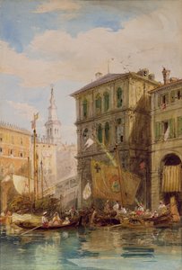 Le Palazzo Dei Camerlinghi, Venise, vers 1835-55 - James Holland