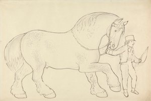 Cheval de trait conduit - James Howe