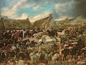 Chevaux à la foire de Skirling - James Howe