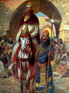 Le triomphe de Mardochée par J James Tissot - Bible - James Jacques Joseph (after) Tissot