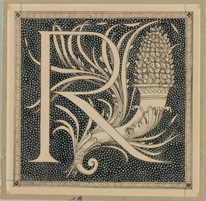 Lettre capitale R, illustration de La Vie de Notre Seigneur Jésus-Christ