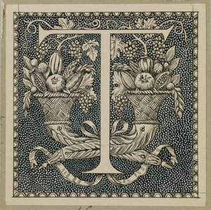 Lettre capitale T, illustration de La Vie de Notre Seigneur Jésus-Christ