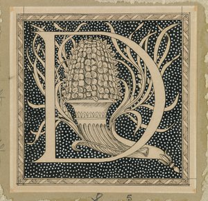 Lettre capitale D, illustration de La Vie de Notre Seigneur Jésus-Christ