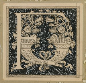 Lettre capitale F, illustration de La Vie de Notre Seigneur Jésus-Christ