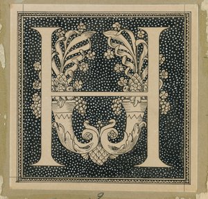 Lettre capitale H, illustration de La Vie de Notre Seigneur Jésus-Christ