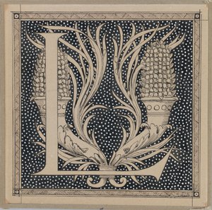 Lettre capitale L, illustration de La Vie de Notre Seigneur Jésus-Christ