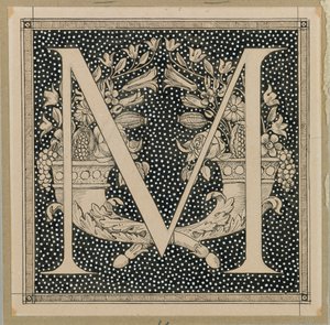 Lettre capitale M, illustration de La Vie de Notre Seigneur Jésus-Christ