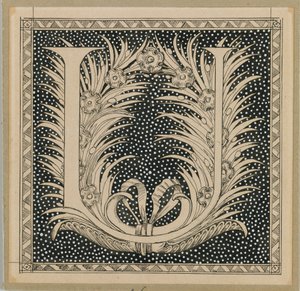 Lettre capitale U, illustration de La Vie de Notre Seigneur Jésus-Christ