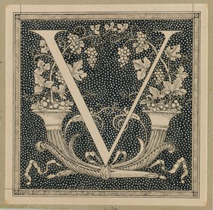 Lettre capitale V, illustration de La Vie de Notre Seigneur Jésus-Christ