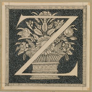 Lettre capitale Z, illustration de La Vie de Notre Seigneur Jésus-Christ