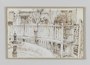 Jardin des derviches dansants au Caire, illustration de La Vie de Notre Seigneur Jésus-Christ