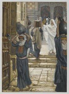 Jésus interdit le port de charges dans le parvis du temple, illustration de La Vie de Notre Seigneur Jésus-Christ, 1886-94