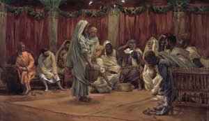 Jésus lavant les pieds des disciples, illustration pour La Vie du Christ, c.1886-94