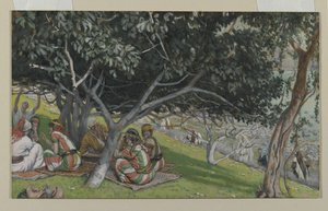 Nathaniel sous le figuier, illustration de La vie de notre Seigneur Jésus-Christ