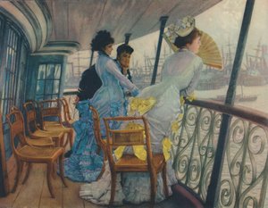 À bord du H.M.S. Calcutta, vers 1877, 1948