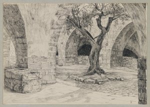 Bâtiment annexe du Couvent Arménien, Jérusalem (illustration de La Vie de Notre Seigneur Jésus-Christ)