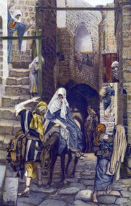 Saint Joseph cherche un logement à Bethléem - La vie de notre Seigneur Jésus-Christ, par Jacques Joseph (James) Tissot (1836-1902)