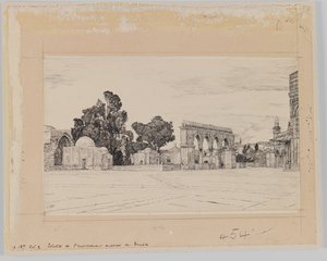Site supposé du Temple (illustration de La Vie de Notre Seigneur Jésus-Christ) - James Jacques Joseph Tissot