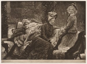 Le banc du jardin - James Jacques Joseph Tissot