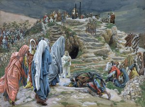 Les Saintes Femmes Regardent de Loin ce qui se Passe, illustration pour La Vie du Christ, vers 1886-94