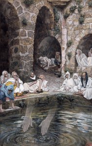 La piscine de Bethesda, illustration pour La Vie du Christ