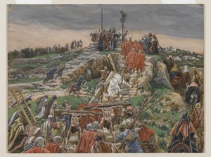 La Procession Approchant du Calvaire, illustration de La Vie de Notre Seigneur Jésus-Christ, 1886-94