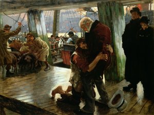 Le Fils Prodigue dans la Vie Moderne : Le Retour, c.1882 (esquisse préparatoire)