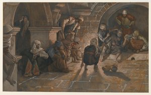 Le deuxième reniement de Saint Pierre, illustration de La Vie de Notre Seigneur Jésus-Christ, 1886-94