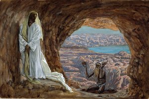 La Tentation dans le désert, illustration de La Vie du Christ, c.1886-94 - James Jacques Joseph Tissot