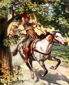 Absalom suspendu au chêne - Bible