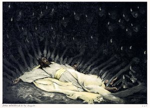 Jésus servi par les anges - Bible