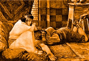 Samson révèle son secret à Dalila - Bible