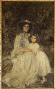 Lady Dickson-Poynder et sa fille Joan, vers 1905
