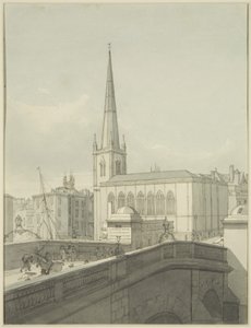Église St Nicholas et partie du pont de Bristol