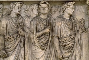 Ara Pacis Augustae, un autel indépendant de groupe de veuves, magistrats, prêtres - James L Stanfield