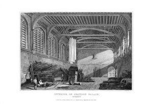Intérieur du palais de Croydon, Surrey, 1829