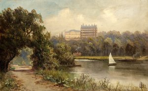 Le Star and Garter depuis la rive de Twickenham