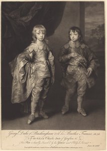 George Duc de Buckingham avec son frère Francis
