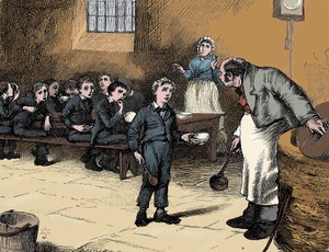Scène de Oliver Twist de Charles Dickens, 1836 - James Mahoney