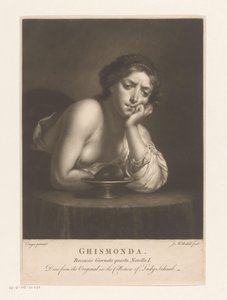 Sigismunda avec le cœur de Guiscardo - James McArdell