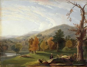 Vue parmi les Helderbergs, Catskills au loin, 1850 - James McDougal Hart