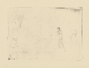 Impressions de plaques annulées par Whistler - Deux Figures - James Abbott McNeill Whistler