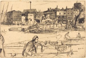 Quai du Lion Noir - James Abbott McNeill Whistler