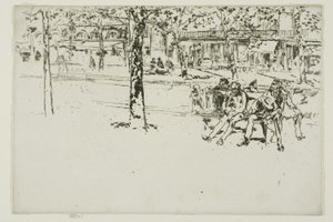 Boulevard Poissonnière, Paris - James Abbott McNeill Whistler