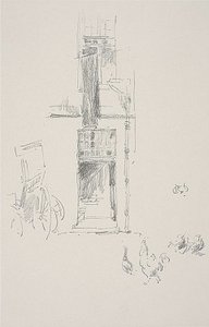 Coqs et poules, Hôtel Colbert - James Abbott McNeill Whistler