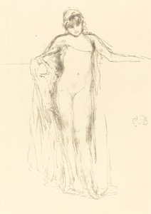 Modèle Drapé, Debout - James Abbott McNeill Whistler